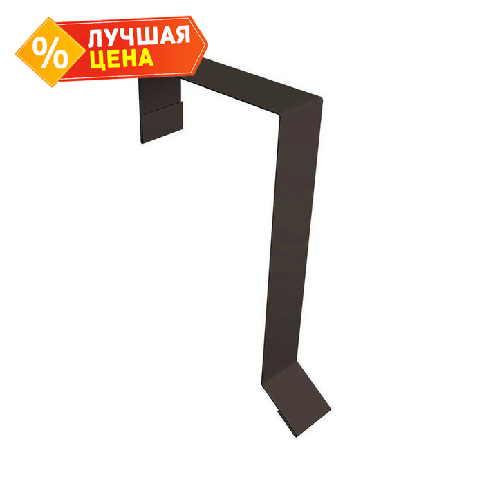 Планка торцевая фальц 65х97 0,45 Drap RR 32 темно-коричневый