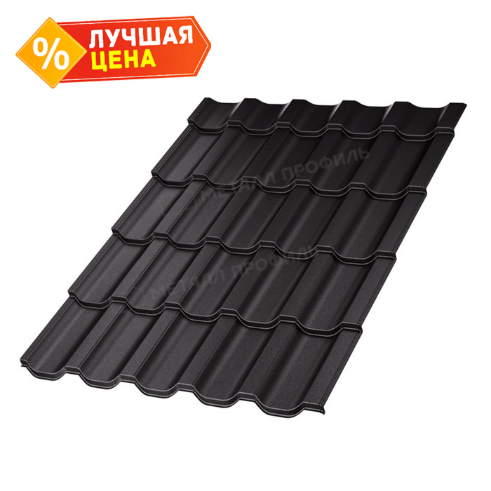 Металлочерепица Металл-Профиль Трамонтана-S 0,5 VALORI DarkGrey/Темно-серый
