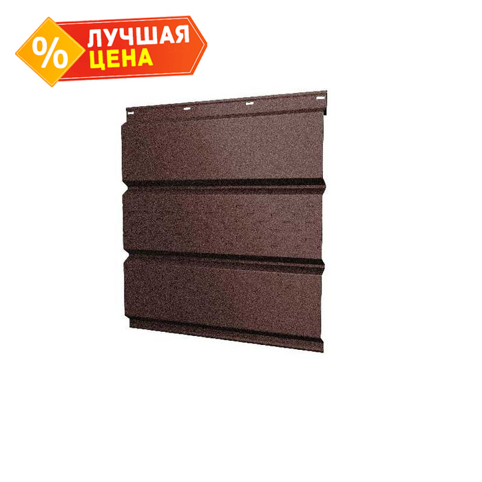 Софит металлический центральная перфорация 0,5 Rooftop Matte с пленкой RAL8017 шоколад