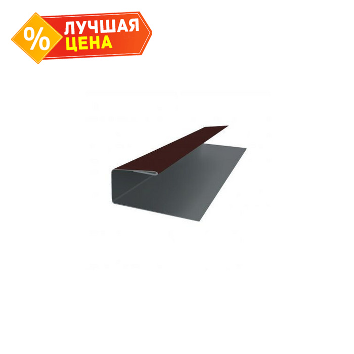 J-Профиль 18мм 0,5 Drap RR 32 темно-коричневый