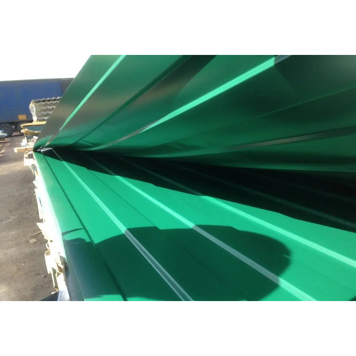 Профлист Grand Line С10R GreenCoat Pural BT, matt 0.5 мм RR 11 Темно-Зеленый - фото №5