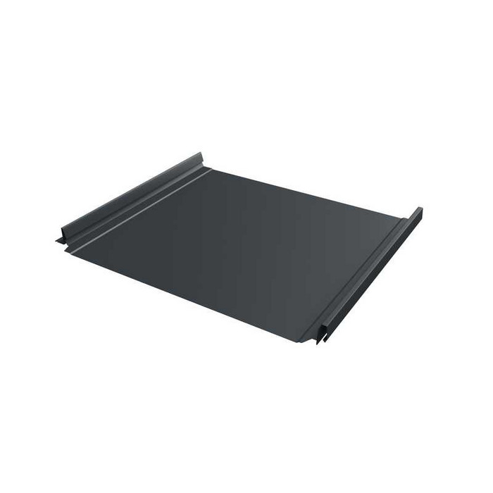 Фальцевая кровля Кликфальц Pro Grand Line 0,5 GreenCoat Pural BT, matt RAL 7016 - фото №1