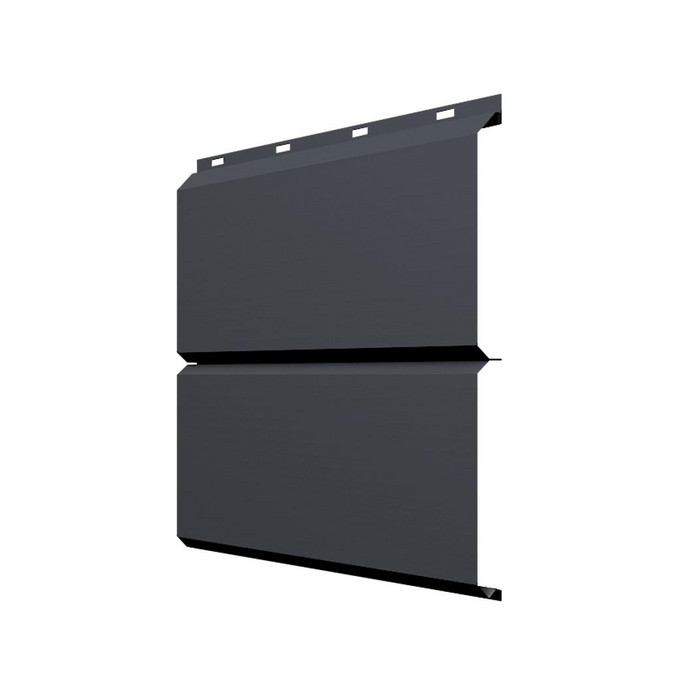 Софит ЭкоБрус без перфорации 0,345 Grand Line 0,5 Satin Matt RAL7024 мокрый асфальт